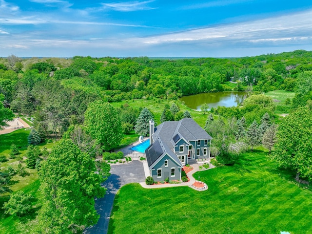 880 Norell Ave N, West Lakeland Twp, MN 55082 - aerial overview of property's location featuring a forest and a large body of water