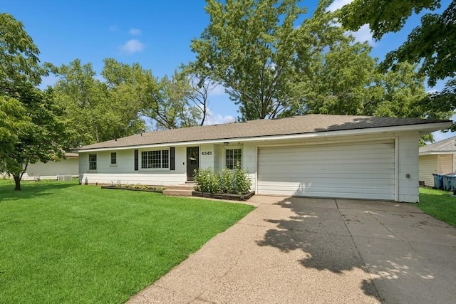 4345 Upper 145th St W, Rosemount, MN 55068 - ranch-style home featuring a garage, a front lawn, and concrete driveway