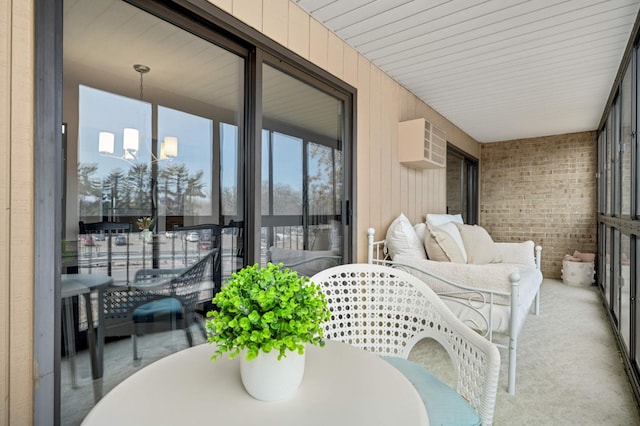 view of sunroom / solarium