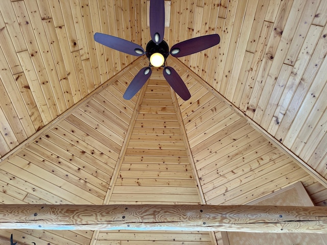 interior details with wooden walls