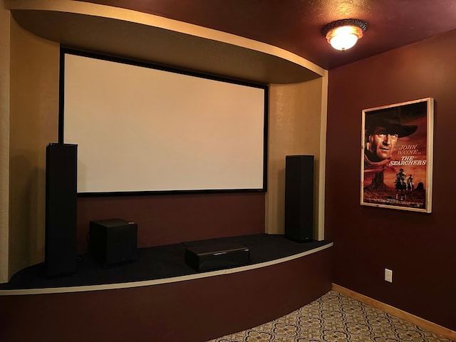 cinema featuring baseboards