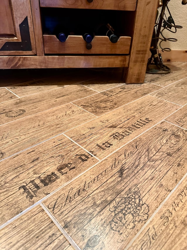 interior details featuring wood finished floors