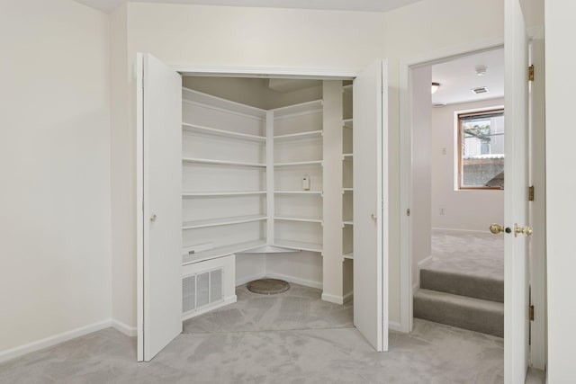 pantry with visible vents