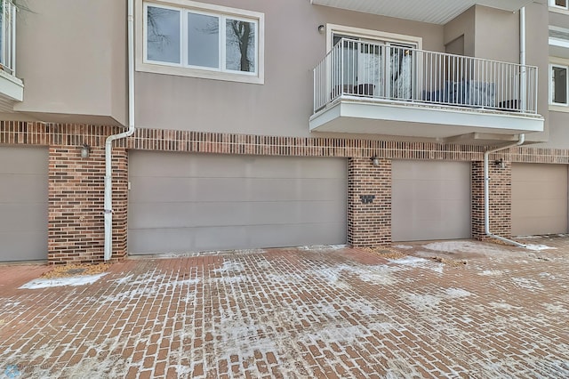 view of home's exterior featuring a garage