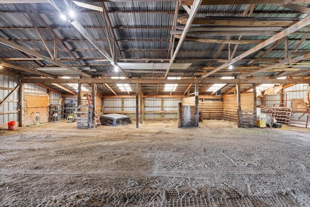 view of horse barn