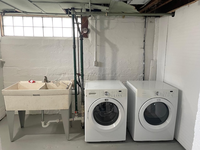 laundry area featuring separate washer and dryer