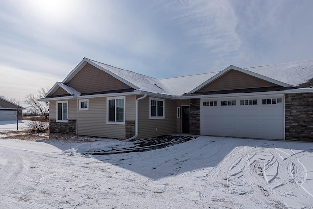 ranch-style house with a garage