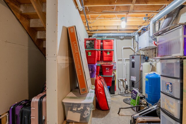 2955 Saint Onge Dr NE, Bemidji, MN 56601 - unfinished below grade area with a water pressure tank and water heater