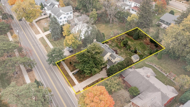 bird's eye view featuring a residential view