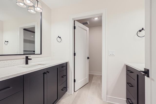 bathroom with vanity