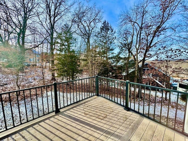 view of wooden terrace