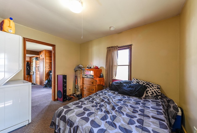 bedroom with carpet floors