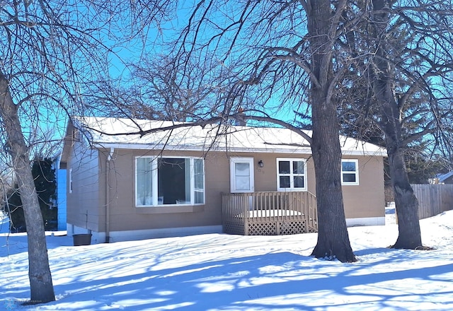 view of front of home