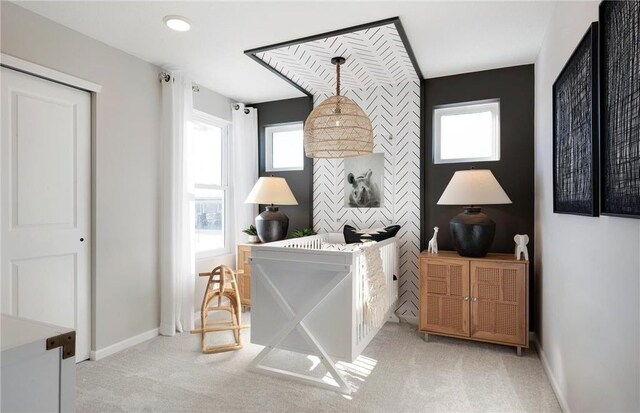 interior space with baseboards