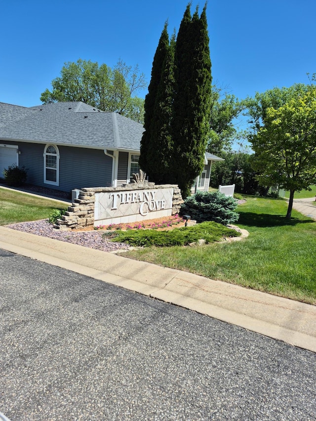 1902 Tiffany Cove Ln SW, Rochester, MN 55902 - community / neighborhood sign featuring a yard