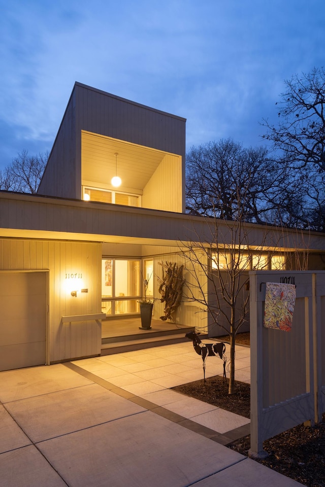 view of rear view of property