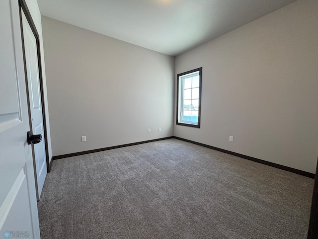 view of carpeted empty room