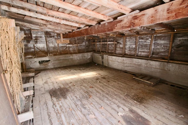 view of attic