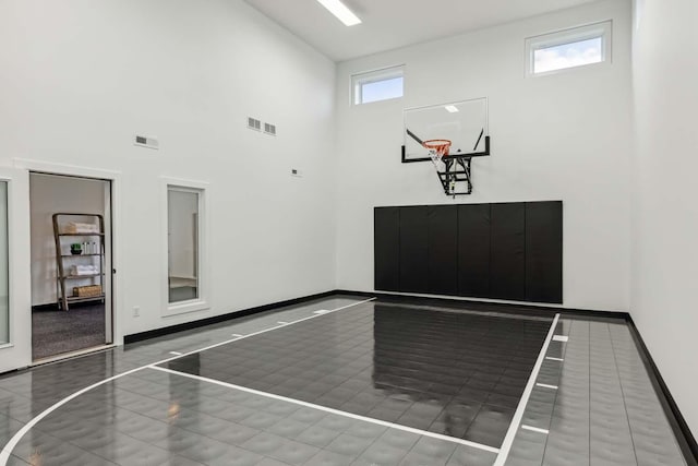 view of basketball court