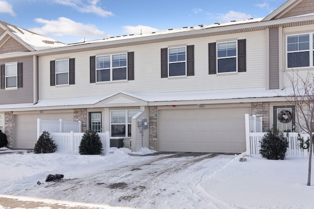 multi unit property with stone siding