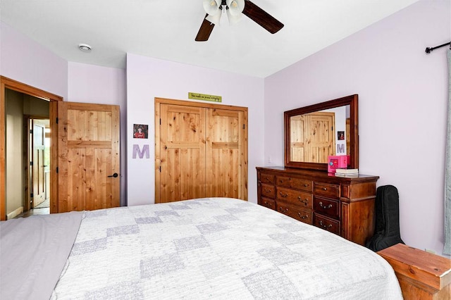 1036 Ziebarth Rd, Wrenshall, MN 55797 - bedroom with a ceiling fan