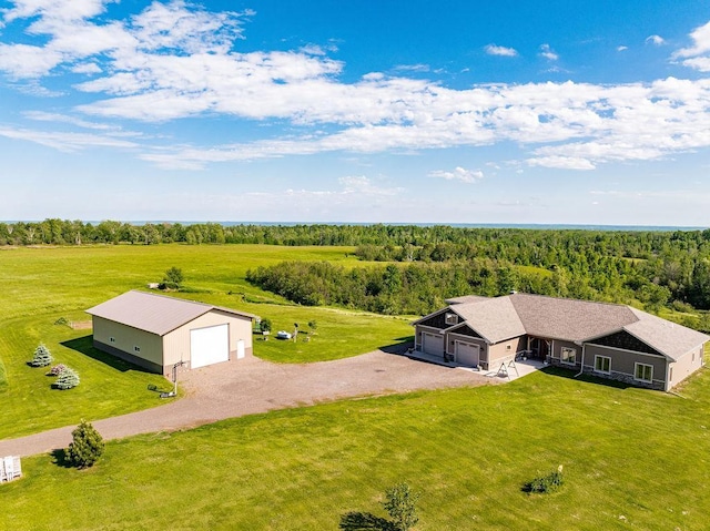 1036 Ziebarth Rd, Wrenshall, MN 55797 - view from above of property with a forest