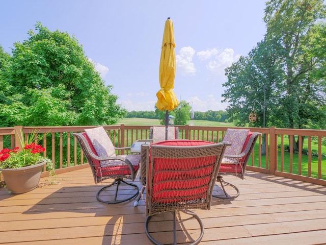 view of deck