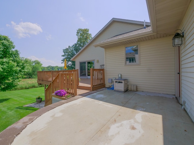 view of patio / terrace featuring a deck