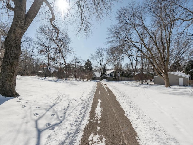 view of road