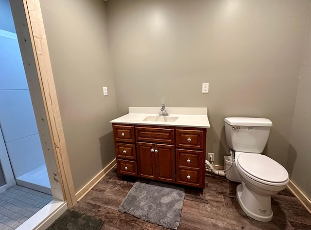 14788 Coyote Dr, Park Rapids, MN 56470 - bathroom featuring vanity and wood finished floors