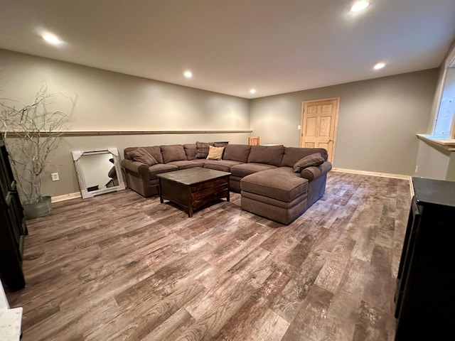 14788 Coyote Dr, Park Rapids, MN 56470 - living room with wood finished floors and recessed lighting