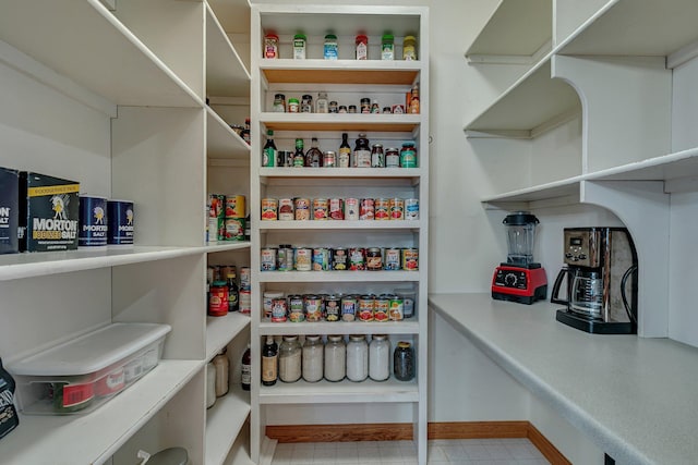 view of pantry