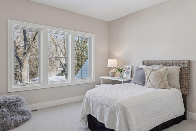 bedroom featuring carpet flooring