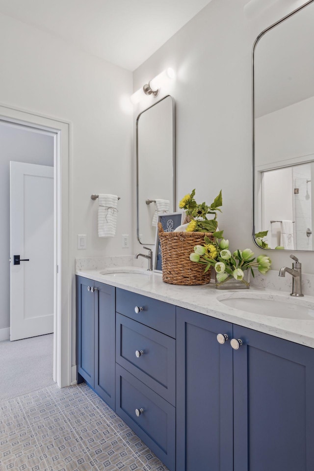 bathroom with vanity