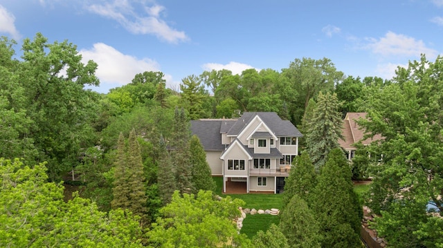 birds eye view of property