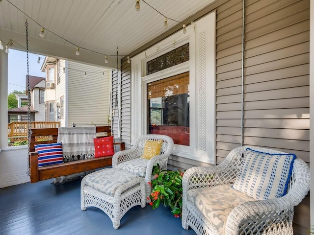 view of patio with covered porch