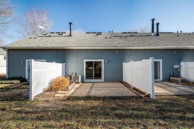 rear view of house featuring a patio area