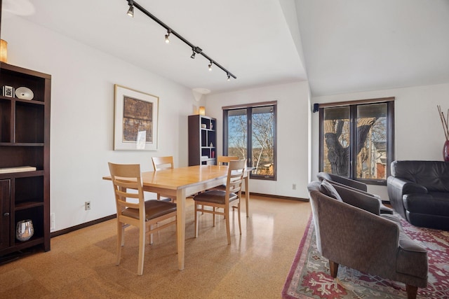 dining area with baseboards