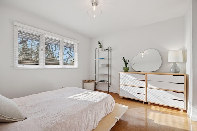 bedroom with baseboards