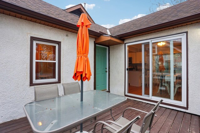 4244 Jefferson St NE, Columbia Heights, MN 55421 - deck with outdoor dining area