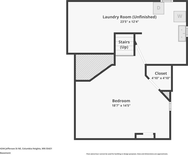 4244 Jefferson St NE, Columbia Heights, MN 55421 - floor plan