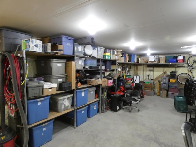 view of storage