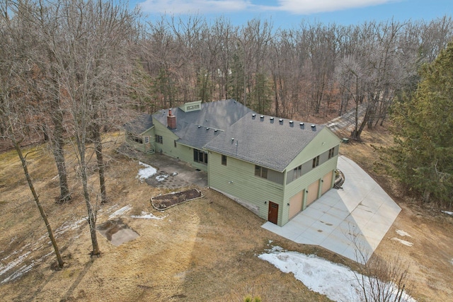 birds eye view of property