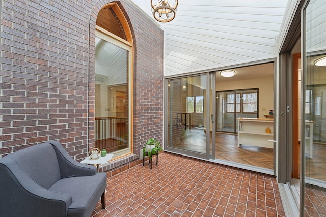 view of sunroom