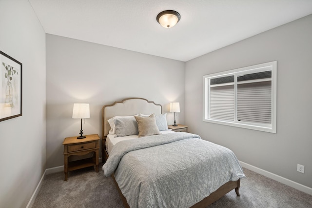 bedroom featuring carpet