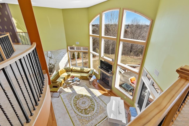 living room with visible vents