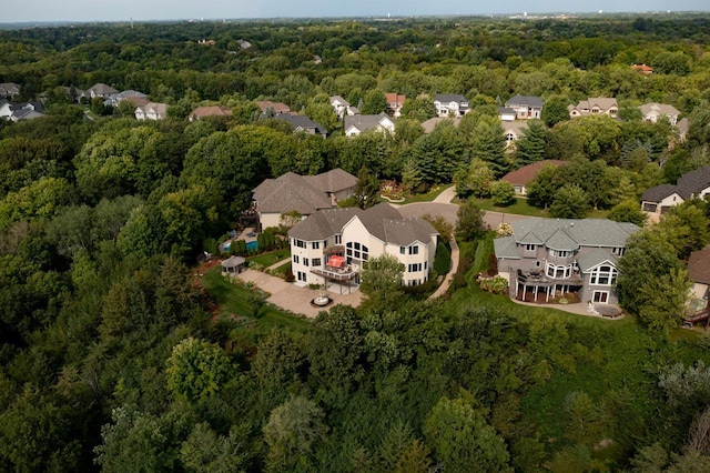 19115 Vogel Farm Trl, Eden Prairie, MN 55347 - aerial perspective of suburban area featuring a forest