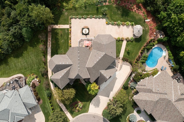 19115 Vogel Farm Trl, Eden Prairie, MN 55347 - aerial view of property's location featuring a pool area