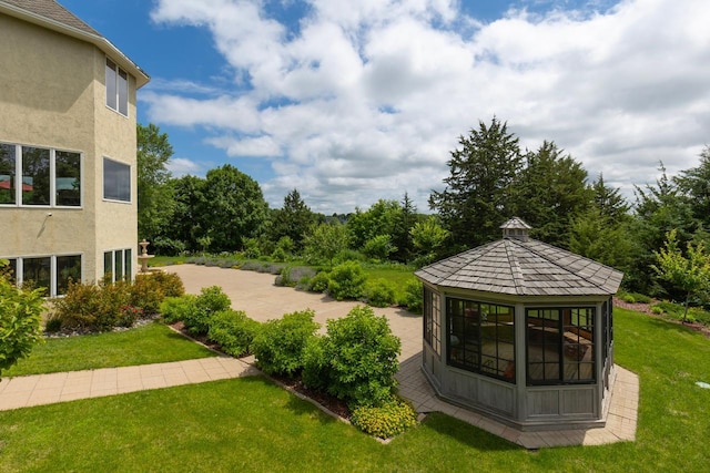 19115 Vogel Farm Trl, Eden Prairie, MN 55347 - view of green lawn with a gazebo