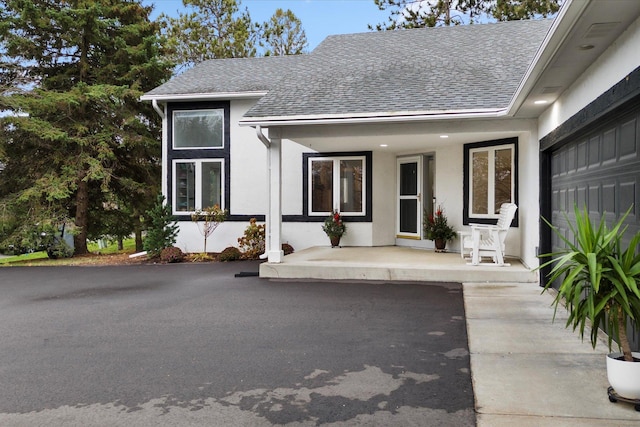 entrance to property with a porch